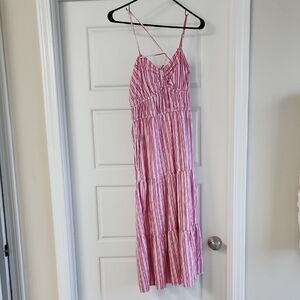 Time and Tru Pink Striped Dress